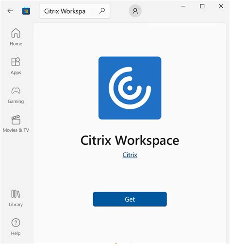 Download updates for Citrix Workspace App.